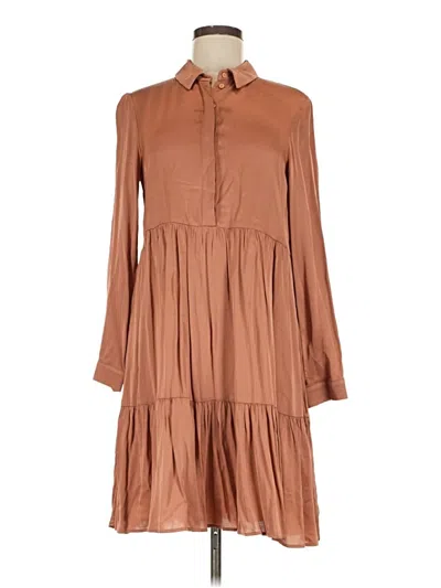 Pre-owned Zara Casual Dress In Brown