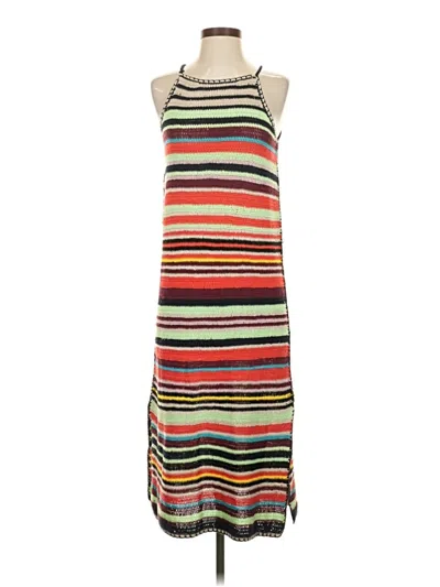 Pre-owned Zara Casual Dress In Brown