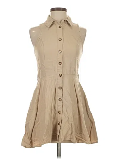 Pre-owned Zara Casual Dress In Brown