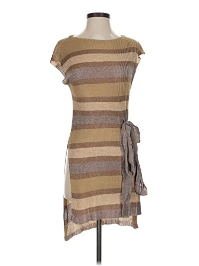 Pre-owned Zara Casual Dress In Brown