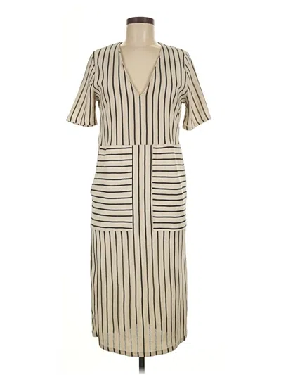 Pre-owned Zara Casual Dress In Brown