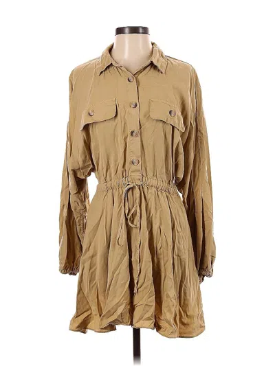 Pre-owned Zara Casual Dress In Brown
