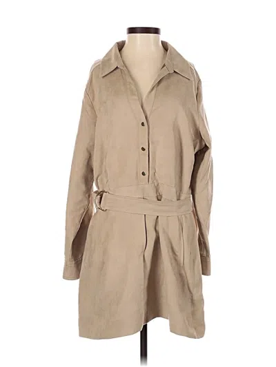 Pre-owned Zara Casual Dress In Brown