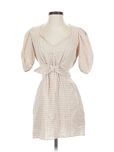 Pre-owned Zara Casual Dress In Brown