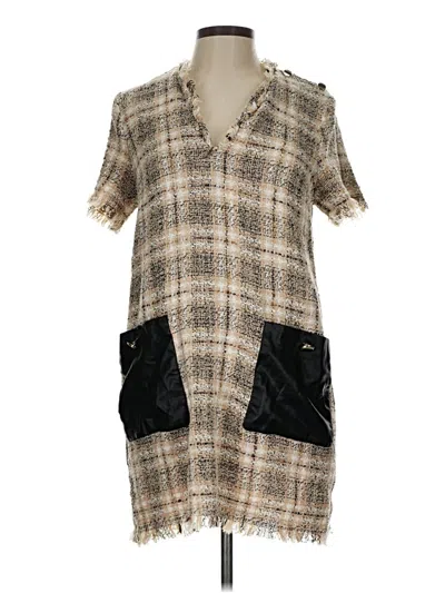 Pre-owned Zara Casual Dress In Brown
