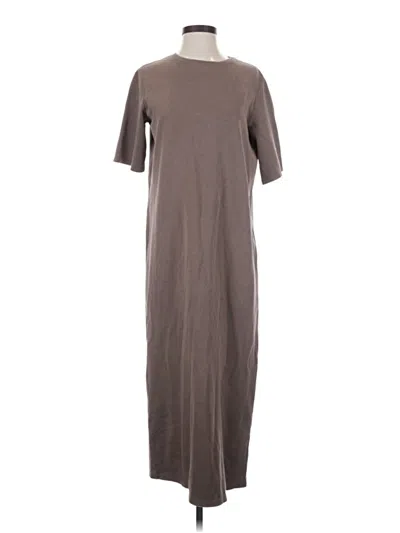 Pre-owned Zara Casual Dress In Brown