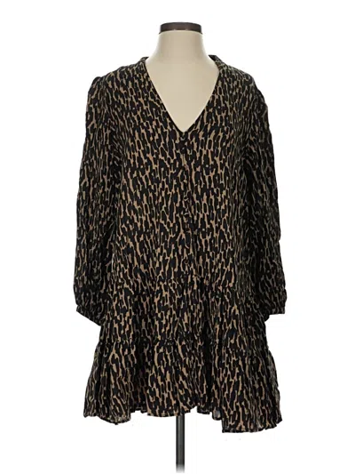 Zara Casual Dress In Brown