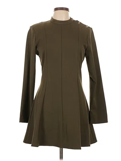 Pre-owned Zara Casual Dress In Brown
