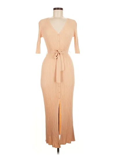 Pre-owned Zara Casual Dress In Brown