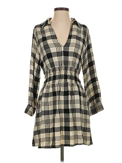 Pre-owned Zara Casual Dress In Brown