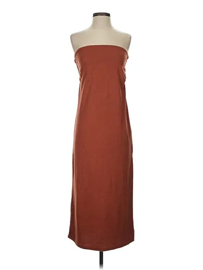 Pre-owned Zara Casual Dress In Brown