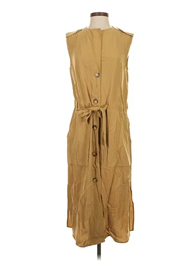 Pre-owned Zara Casual Dress In Brown