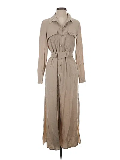 Pre-owned Zara Casual Dress In Brown