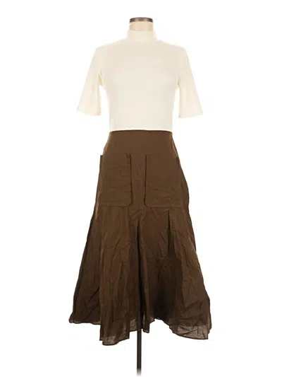 Pre-owned Zara Casual Dress In Brown