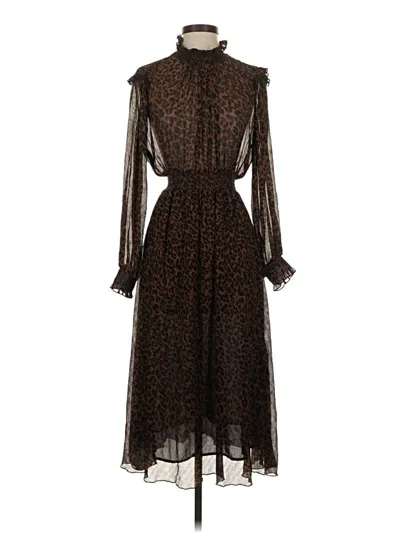 Pre-owned Zara Casual Dress In Brown
