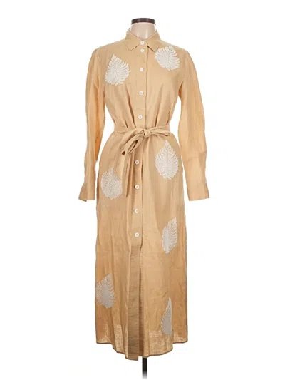Pre-owned Zara Casual Dress In Brown