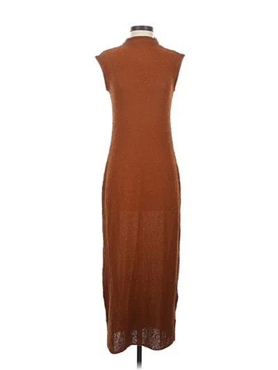 Pre-owned Zara Casual Dress In Brown