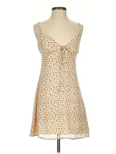 Pre-owned Zara Casual Dress In Brown