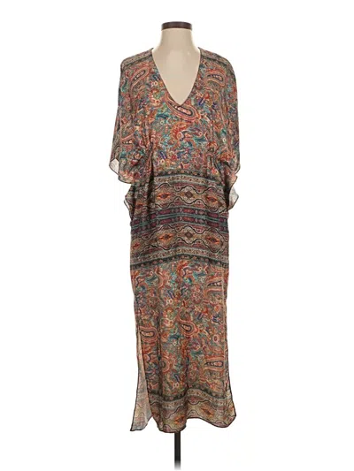 Pre-owned Zara Casual Dress In Brown