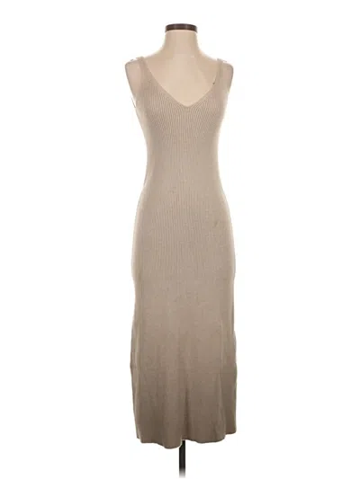 Pre-owned Zara Casual Dress In Brown
