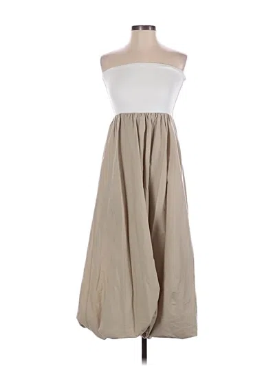 Pre-owned Zara Casual Dress In Brown