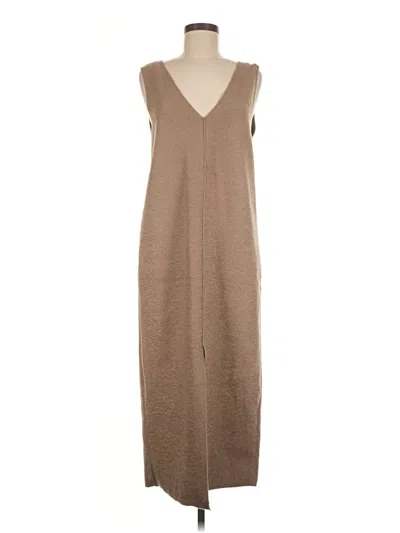 Pre-owned Zara Casual Dress In Brown