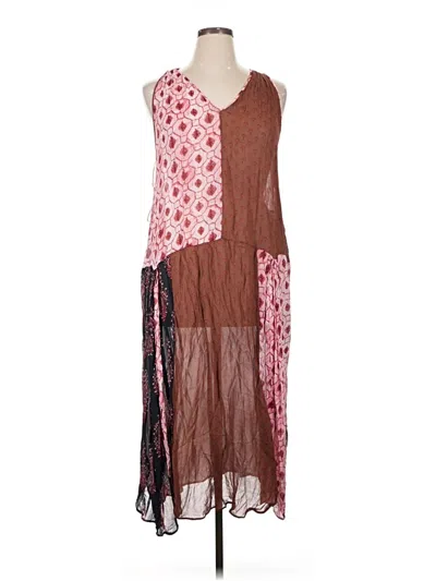 Pre-owned Zara Casual Dress In Brown