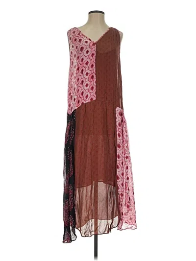 Pre-owned Zara Casual Dress In Brown