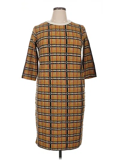 Pre-owned Zara Casual Dress In Brown