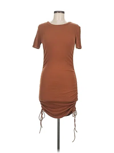 Pre-owned Zara Casual Dress In Brown