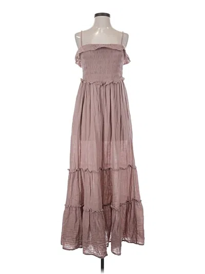 Pre-owned Zara Casual Dress In Brown