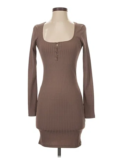 Zara Casual Dress In Brown
