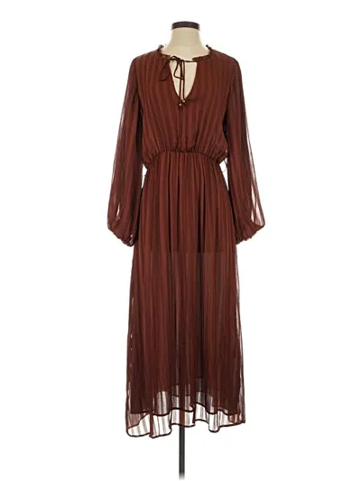 Pre-owned Zara Casual Dress In Brown