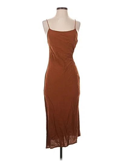 Pre-owned Zara Casual Dress In Brown