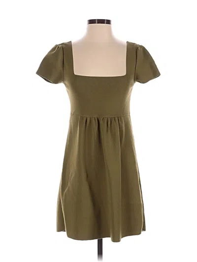 Pre-owned Zara Casual Dress In Brown