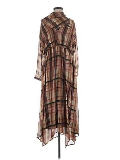 Zara Casual Dress In Brown