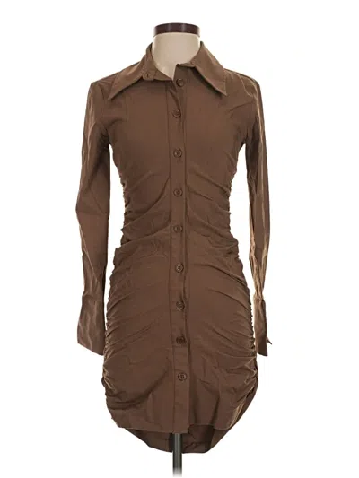 Zara Casual Dress In Brown
