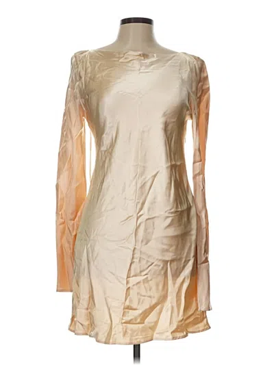Zara Casual Dress In Gold