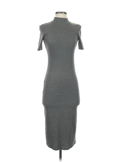 Pre-owned Zara Casual Dress In Gray