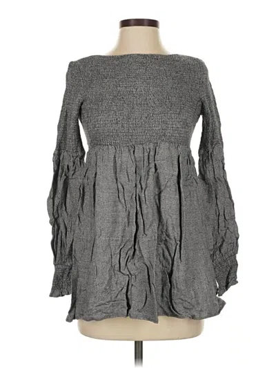 Pre-owned Zara Casual Dress In Gray