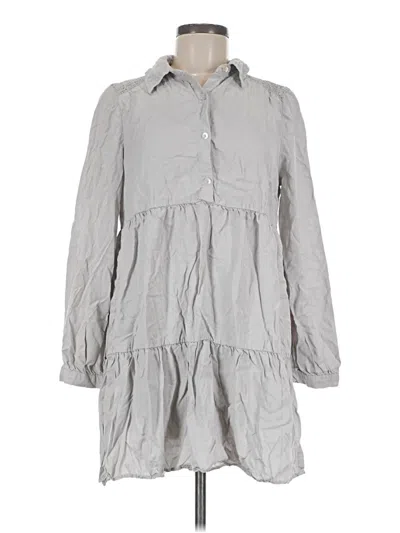 Pre-owned Zara Casual Dress In Gray