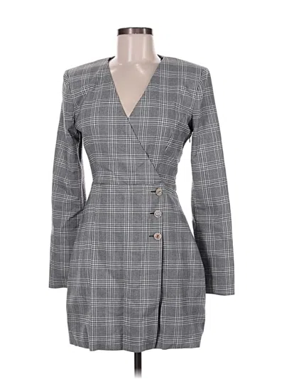 Pre-owned Zara Casual Dress In Gray