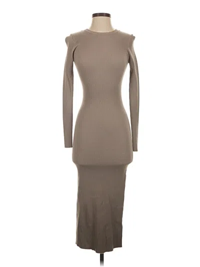 Pre-owned Zara Casual Dress In Gray