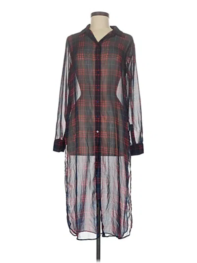 Pre-owned Zara Casual Dress In Gray