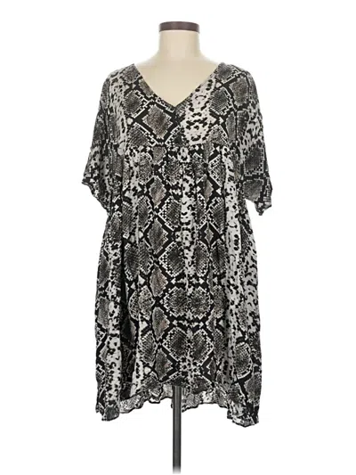 Pre-owned Zara Casual Dress In Gray