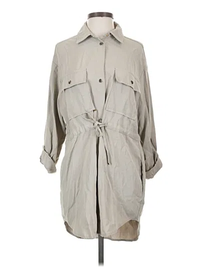 Pre-owned Zara Casual Dress In Gray