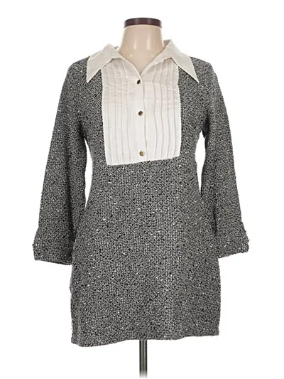 Pre-owned Zara Casual Dress In Gray