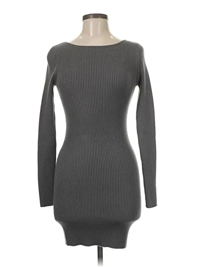Zara Casual Dress In Gray