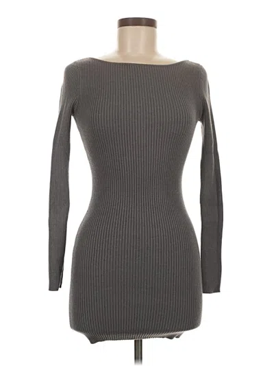 Pre-owned Zara Casual Dress In Gray