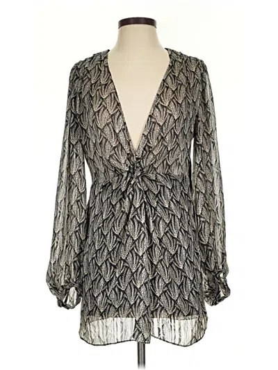 Pre-owned Zara Casual Dress In Gray
